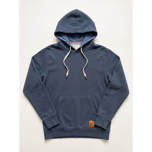 Laguna Est 1946 Striped Pullover Hoodie Men M Blue Black Surf Sweatshirt Patch